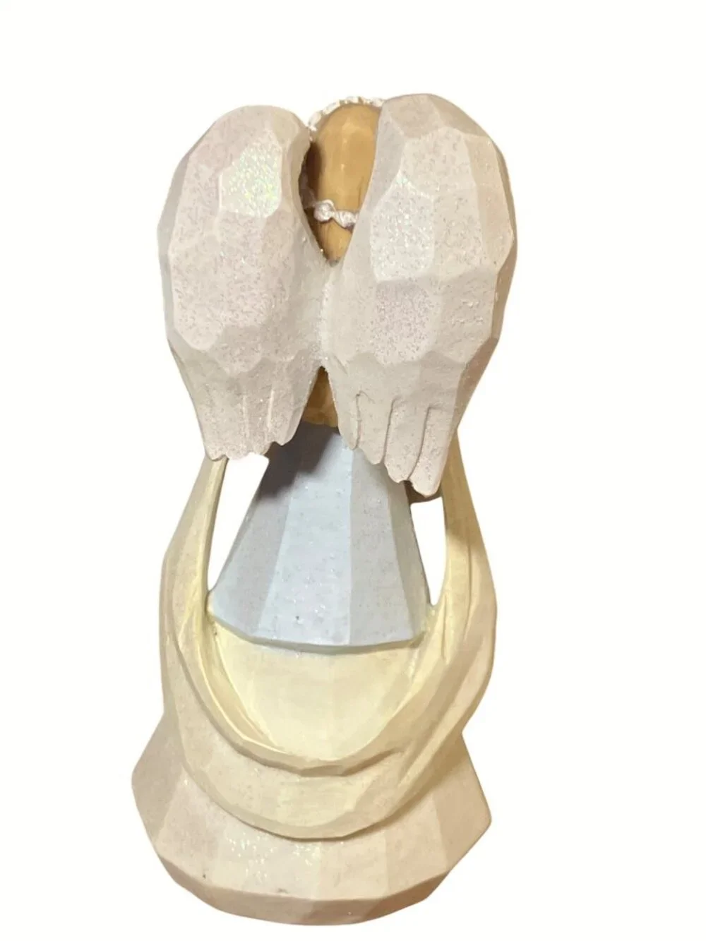 Foundations Enesco 2006 Angel Figurine With Lord's Prayer Text By Karen Hahn
